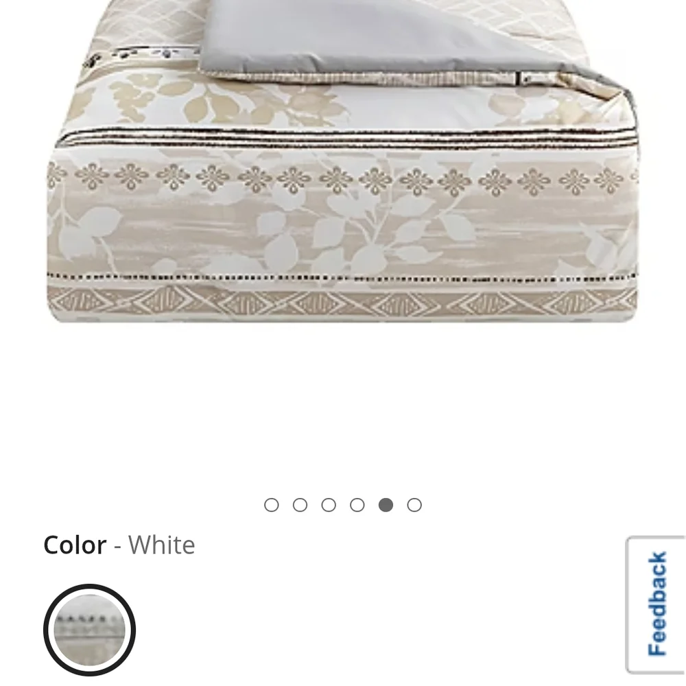 Elegant White and Cream Bedding Set